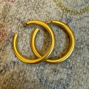 Madewell Chunky gold hoops